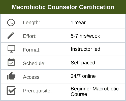 macrobiotic counselor training program